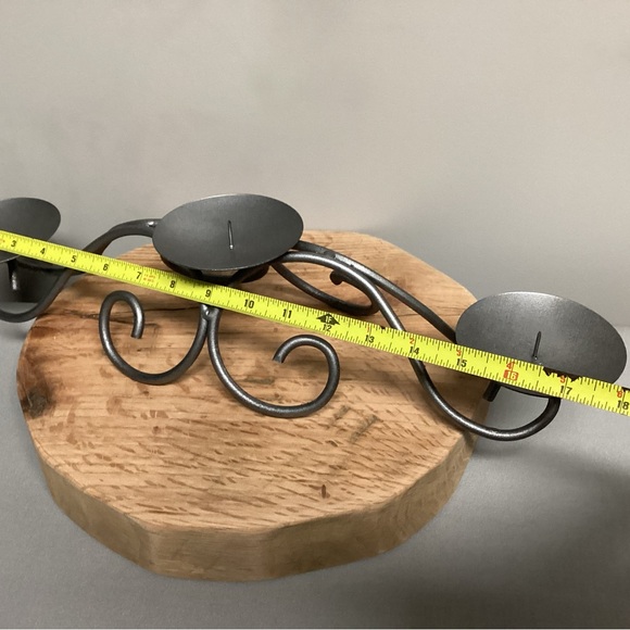 Metal / Iron Crafted Triple Candle Holder - Great Condition - Well Built - Picture 9 of 10